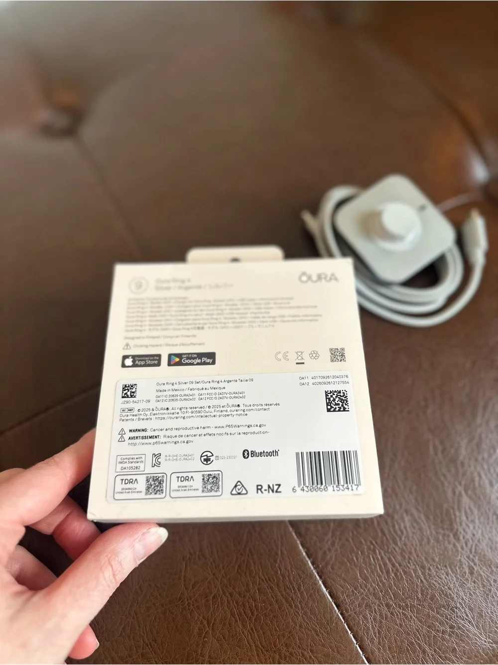 Oura Ring 4 Charger Size 9